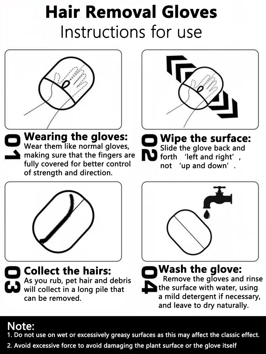 Static Removal Gloves Pet Grooming Gloves Efficient Grooming Gloves for Pets Remover Tools Accessories Brush Cat Accessories Pet