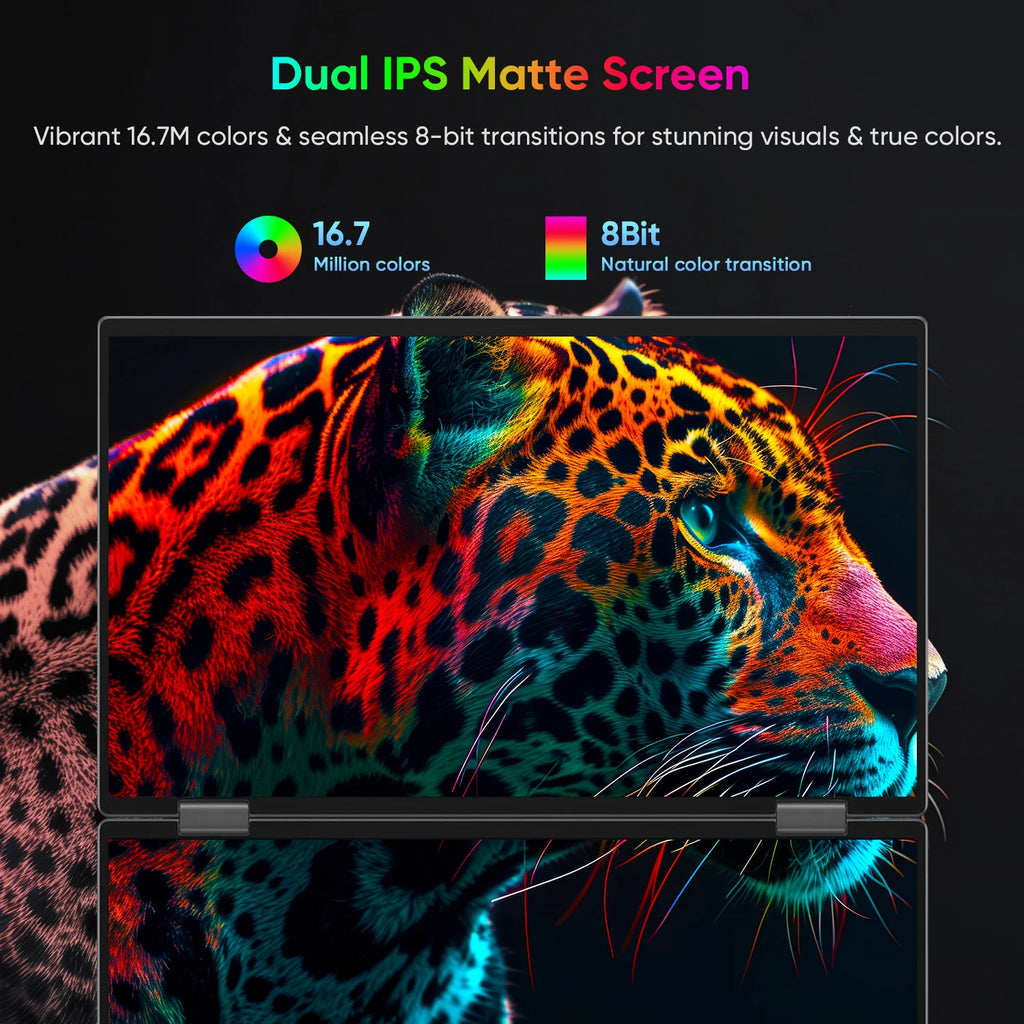 15.6 Inch FHD Dual Screen Extend LCD 1080P Monitor Portable Foldable Laptop Smart Gaming Triple Screen Display Computer Monitor