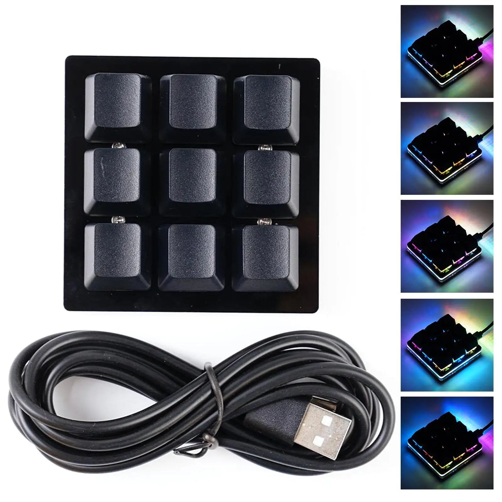 Mini USB Custom Mechanical Keyboard 2/3/4/6/9/12/16/24 Keys Gaming Keyboard Sayo Device Shortcut Programmable Keypad Keys Macro