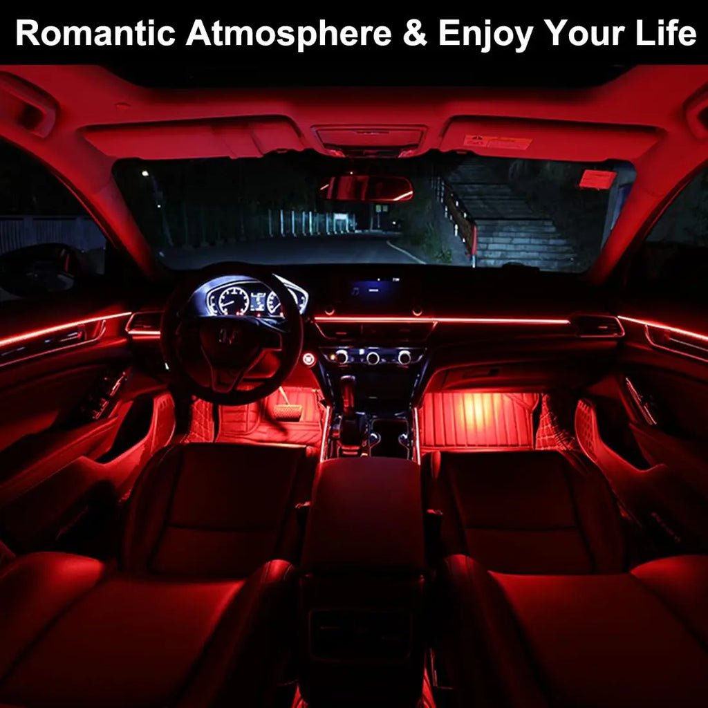 Car Interior Light LED Strip 5M USB Car Decoration Ambient Lamp Car Interior Led Decorative Lamp EL Wiring Neon Strip Universal