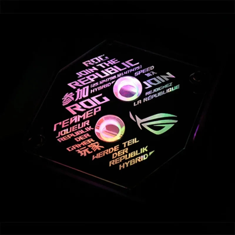 1700 CPU Water Block Mirror Surface ROG 5V ARGB SYNC Watercooler LGA1700 AM4 AM5 Platform Customized Available