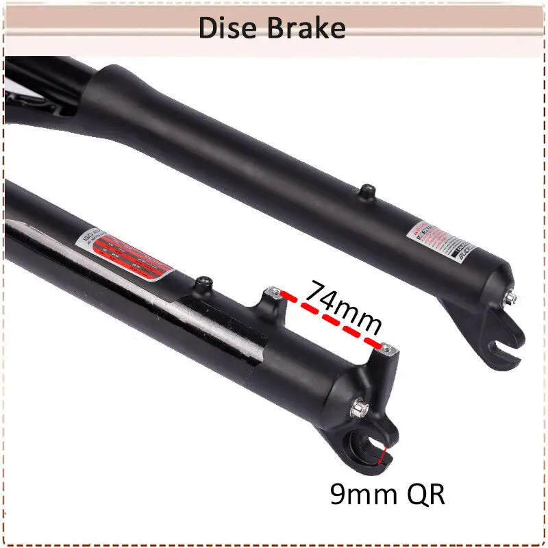 BUCKLOS Snow Fat Bike Fork 20*4.0 Inch / 26*4.0 Inch Air Suspension Fork Travel 180mm Double Shoulder E-Bike Fork Bicycle Parts
