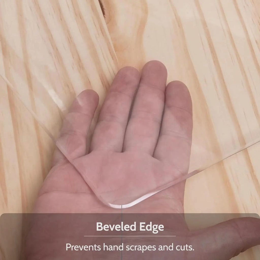 Clear Desk Mat for Keyboard and Mouse, Large Mouse Pad , Desk Protector Mat with Round Edge for Office and Home Desktop