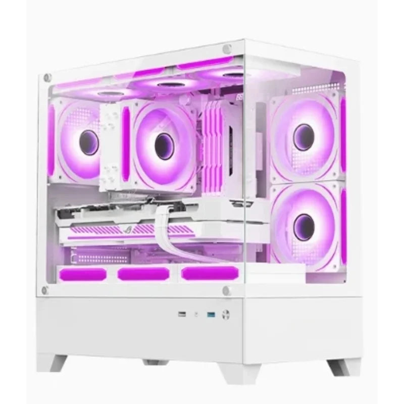 Computer chassis desktop, full side ventilation dust water-cooling chassis back line