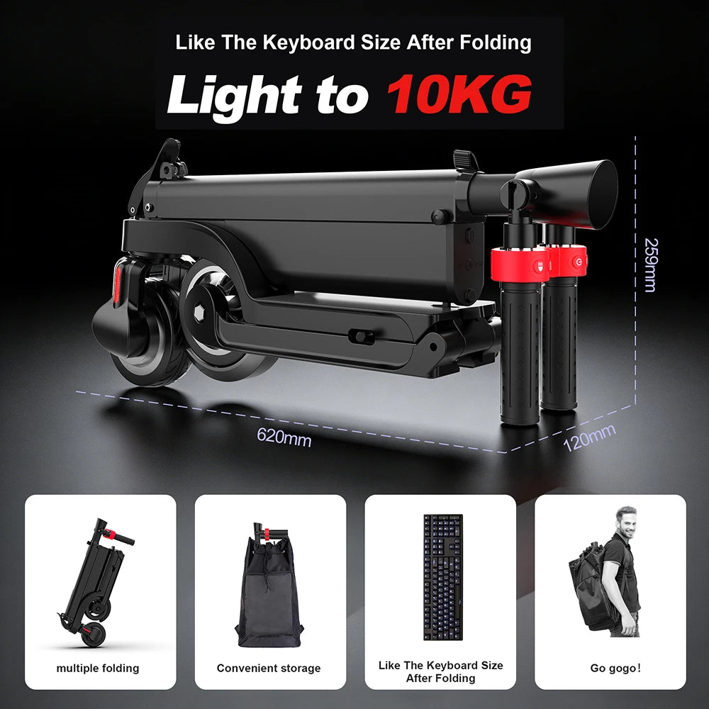 HUANCI X6 electric scooter adults Foldable electric kick scooters 350W scooters electric 36V 7.5A e scooter Smart APP escooters