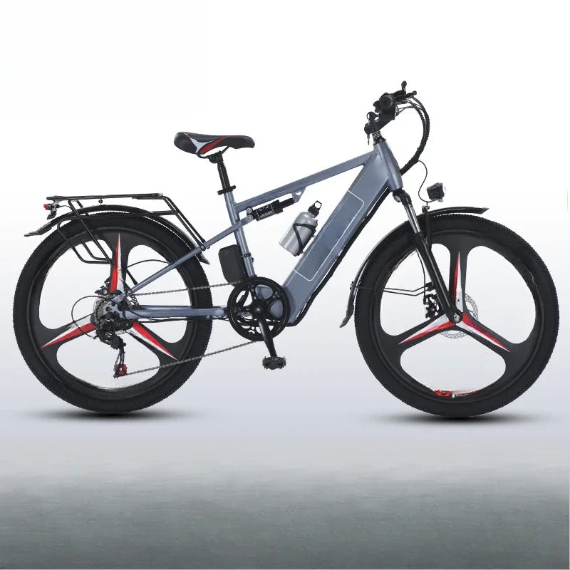 Ebike 400W motor 48V 30AH lithium battery 26-inch tire electric bicycle, urban commuting and transportation adult electric bike