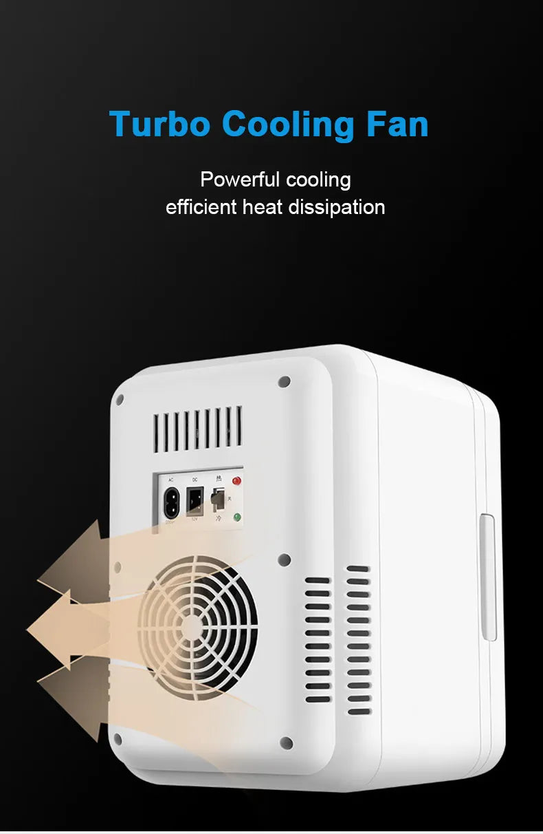 12V/220V Mini Fridge Refrigerator Beauty Cooler Warmer Refrigerators Constant Temperature Skincare Preservation for HOME CAR