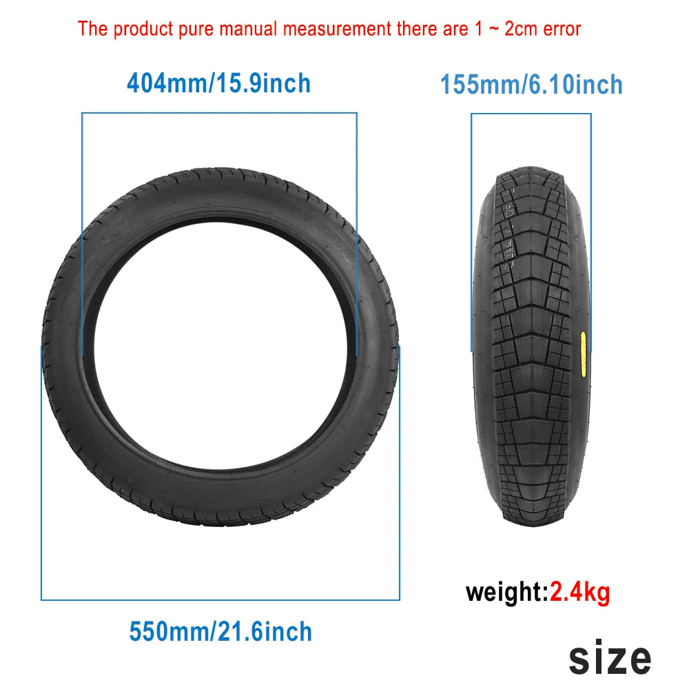 20*4.0 Anti-Slip Fat Tire for Electric Bicycle Tire ATV Tyre Beach Bike Tire City 20x400 Rubber Inner Tube Replacement Parts