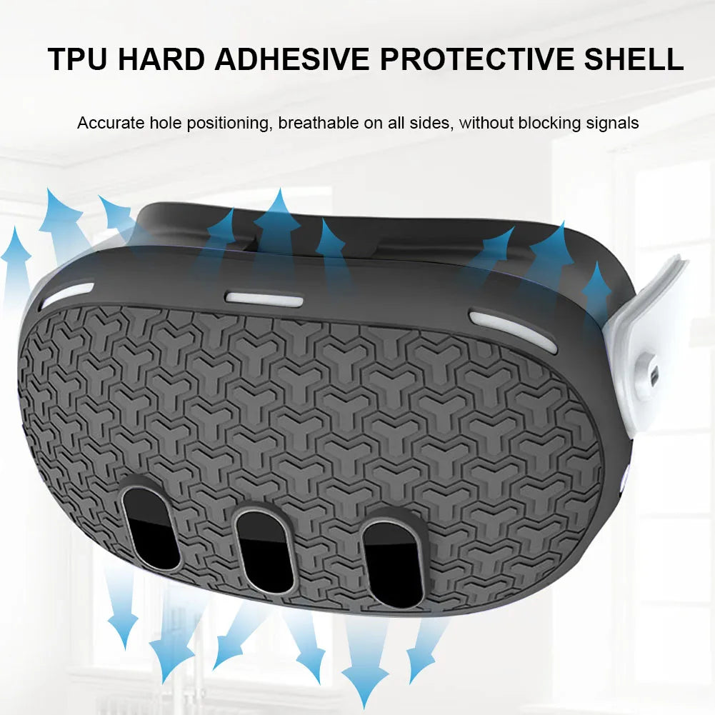 7pcs Accessories Set Lens Protector Cover Anti-Fall VR Protective Cover VR Headset Cover Controller Grips Cover for Meta Quest 3