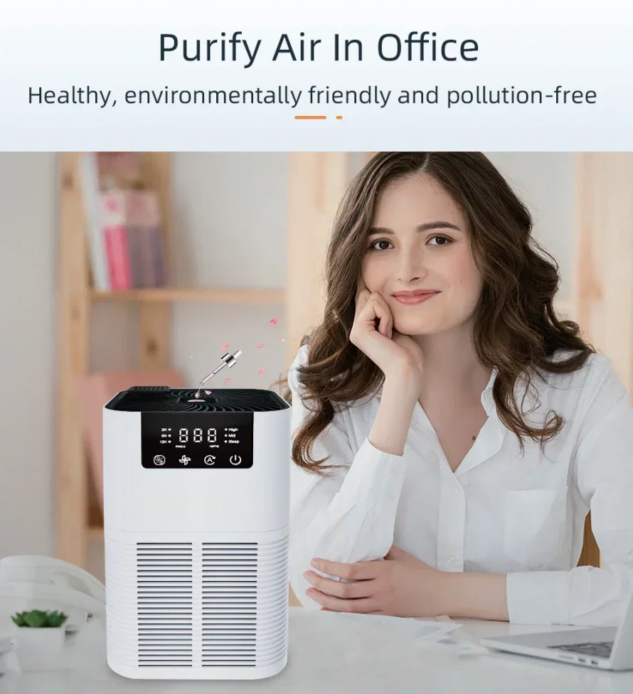 Air Cleaner for Home Household with HEPA Filter Portable Small Air Purifier 110v 220v