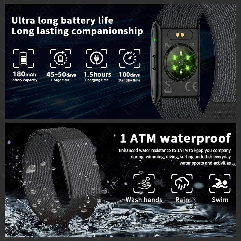 2025 New Smart Watch For Men Women Fitness Sport Smart Bracelet Heart Rate Blood Oxygen Health Monitor Waterproof Smartwatch Men