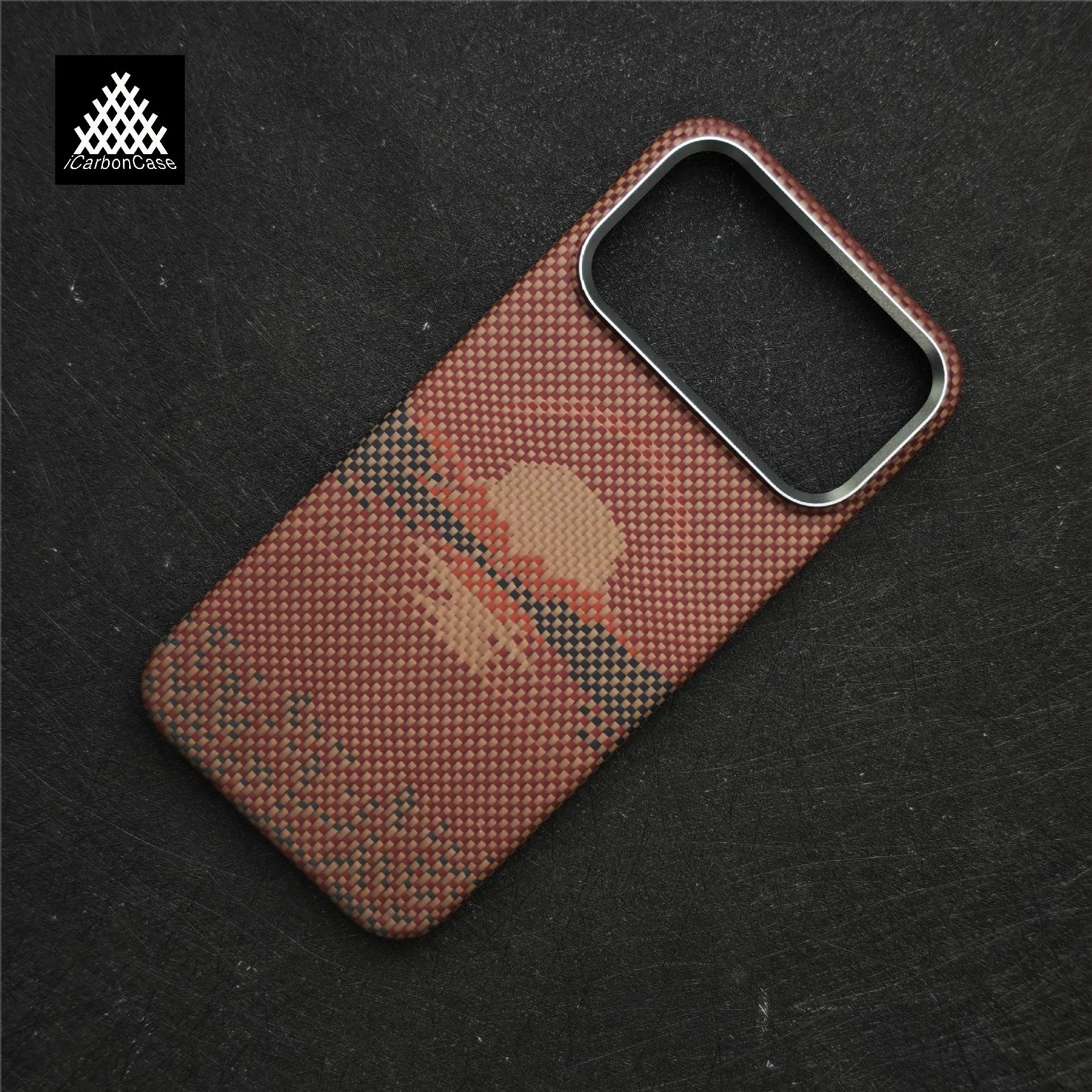 For iPhone 17 Pro Max 17 Air with Magsafe Magnetic Wireless Charging Real Kevlar Aramid Carbon Fiber Ultra thin Protective Case