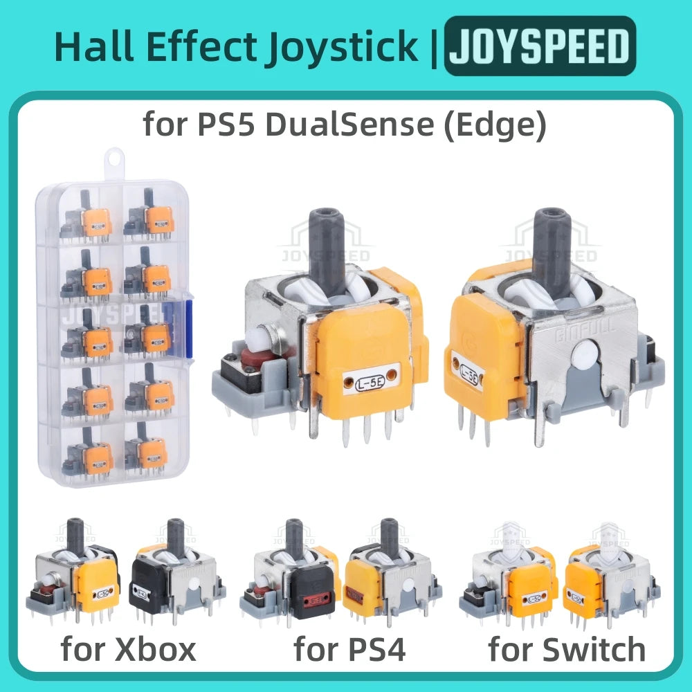 10/30pcs Hall Effect Joystick for PS5 DualSense PS4 Controller 3D Analog Stick for Xbox One Series Switch Thumbstick Accessories