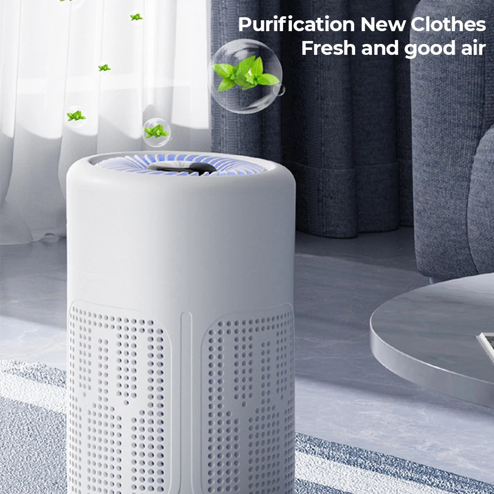 Mini Desktop Air Purifier HEPA Filter With Negative Ion Technology Eliminates Formaldehyde Odors Smoke And Dust Particles
