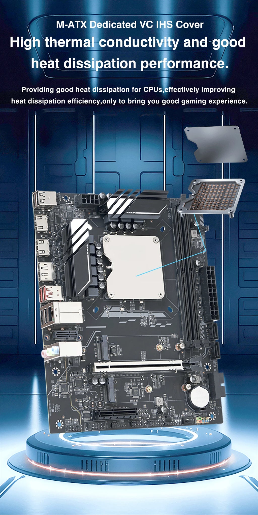 DIY Gaming Computer Motherboard with Onboard 13th Core CPU ES 0000(Refer to i9 13900H )14C20T DDR5 Desktops Mainboard G665