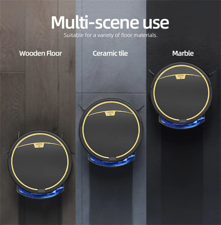 Smart Vacuum Cleaner Robot Household Automatic App Control 2800PA Suction Quiet Wet Dry Floor Sweep Mopping Cleaning Machine