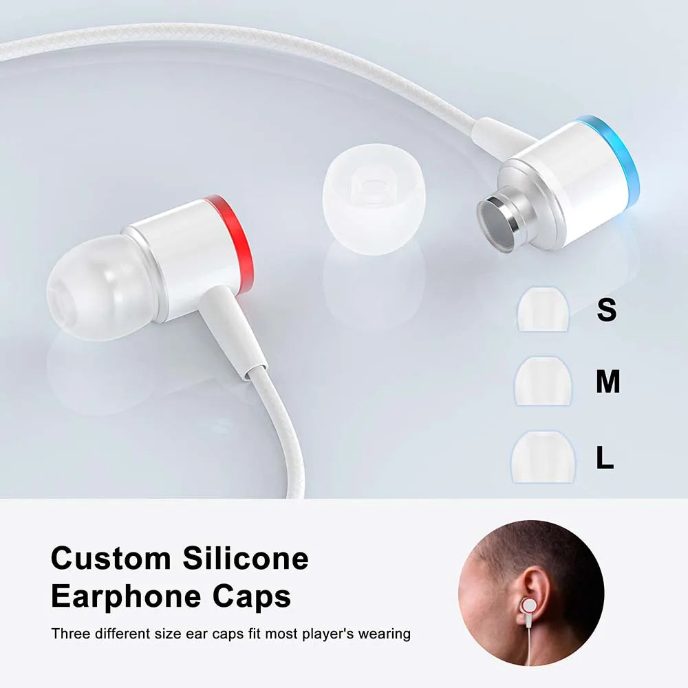 For AMVR For Quest 3 Headset Earphones with Storage Box 3D 360 Degree Sound In-Ear Headphones for Meta Quest 3 VR Accessories