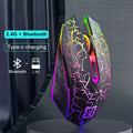 2.4G Bluetooth Wireless Mouse Gaming Mouse Silent Mouse Rechargeable Mouse 800-1200-1600 DPI Mouse Mice for PC Laptop Macbook