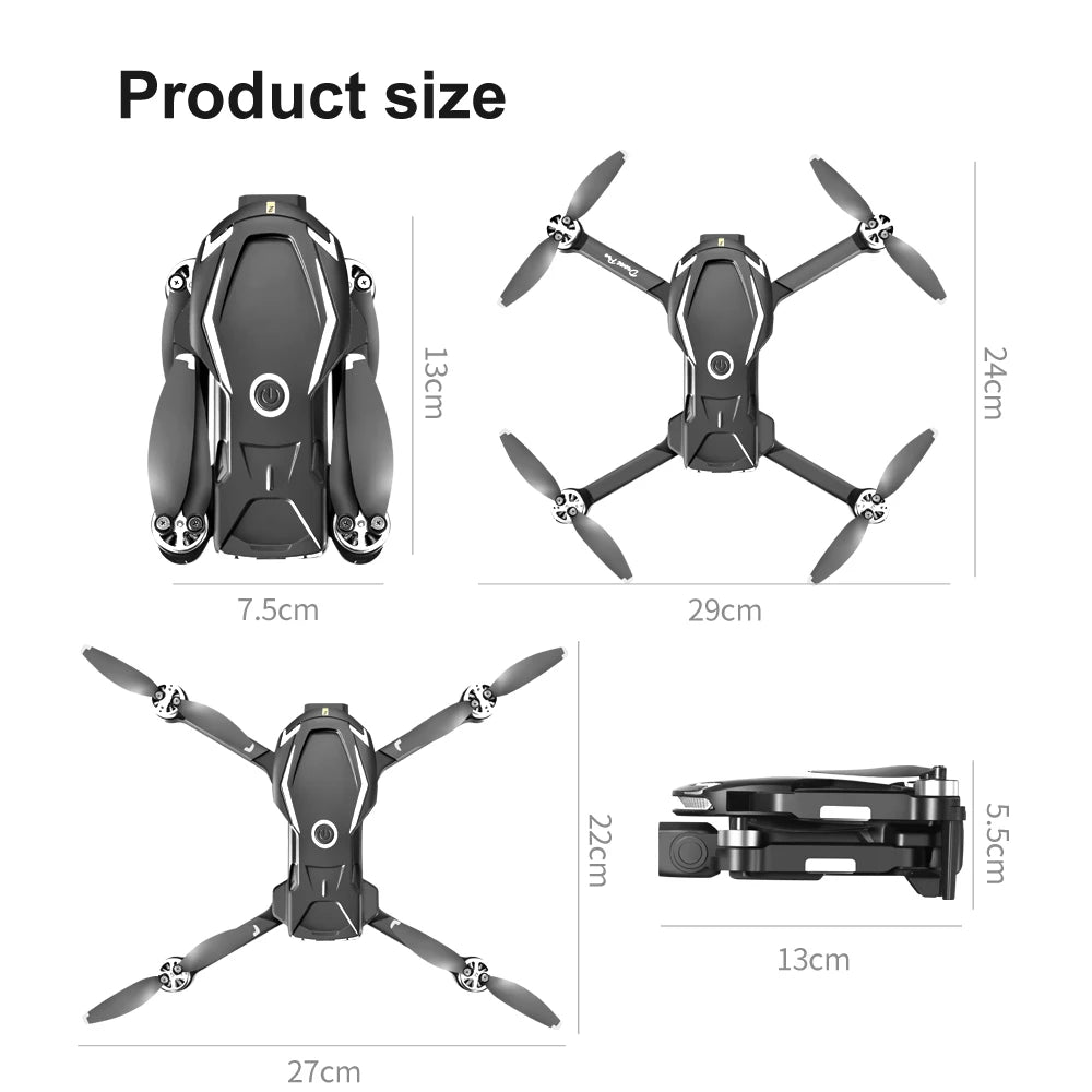 Original V888 4K Drone Three Camera HD Aerial Photography WIFI 5G Optical Localization Four-way Obstacle Avoidance New Dron