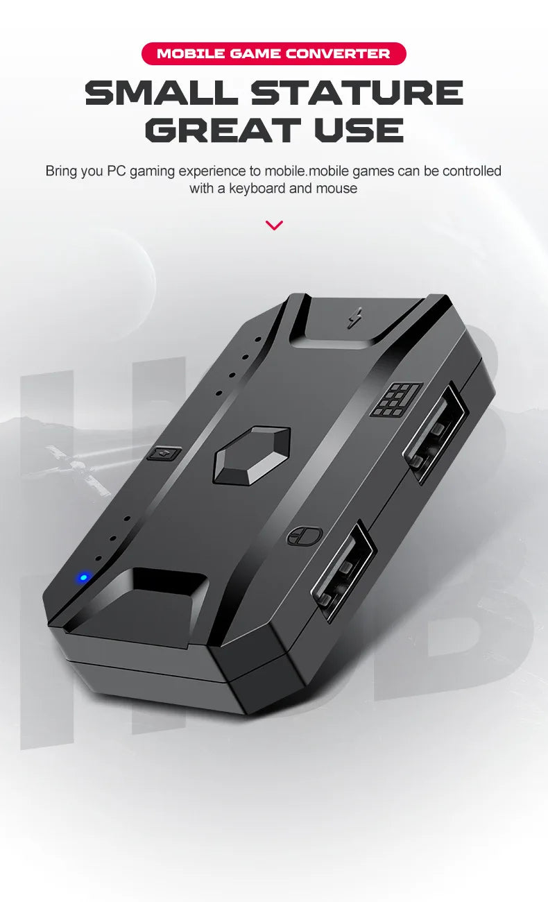 Mechanical Gaming Keyboard Kit 5 In 1 Set One Hand Keyboard 5D Mechanical Gamer Mouse Converter Mobile Game Pro Converter