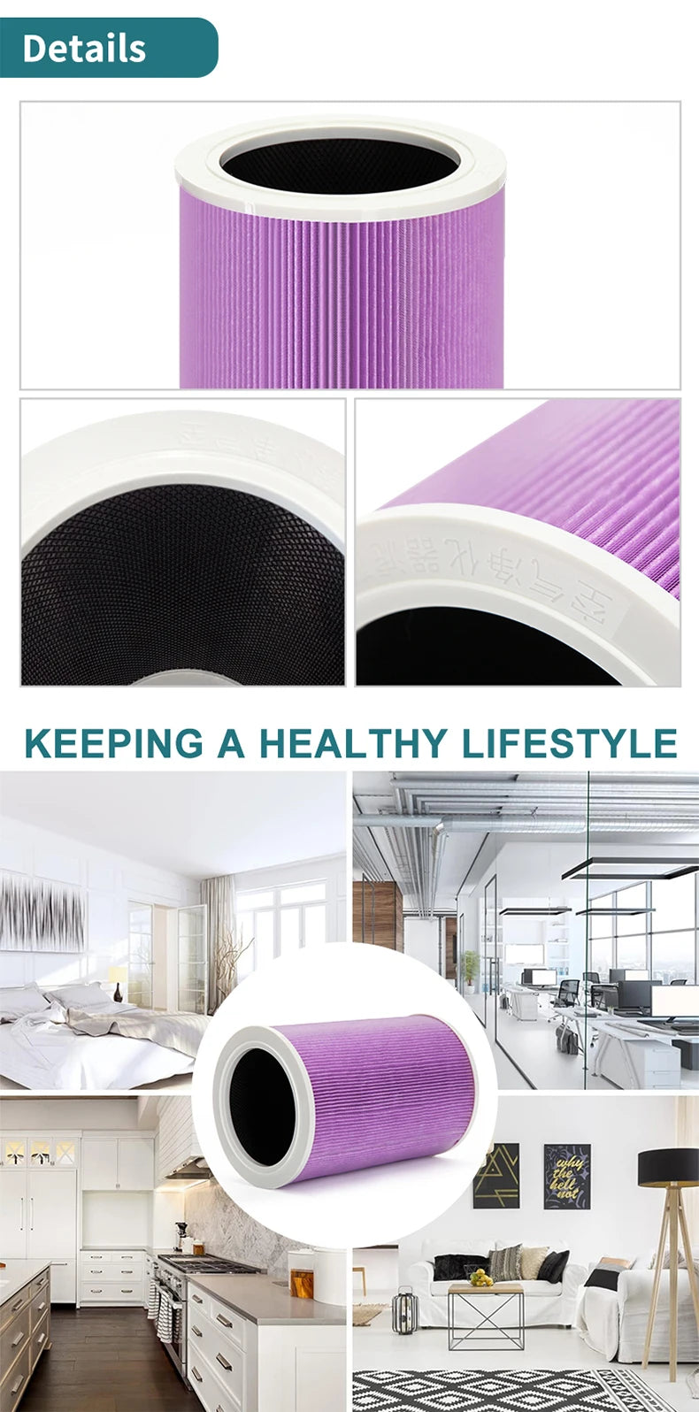 Replacement For Xiaomi Air Purifier 1/2/2S/2C/2H/3/3C/3H Xiaomi Filter Xiaomi Air Purifier PM2.5 Filter Anti Bacteria Formaldeh