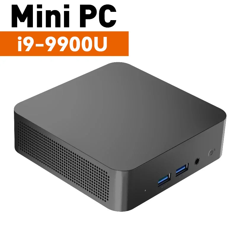 Portable Gamer Desktop Mini PC Intel Core i9 9900U 16G RAM 1TB SSD Windows 11 Wifi6 Mini Computer Business Office Desktop PC