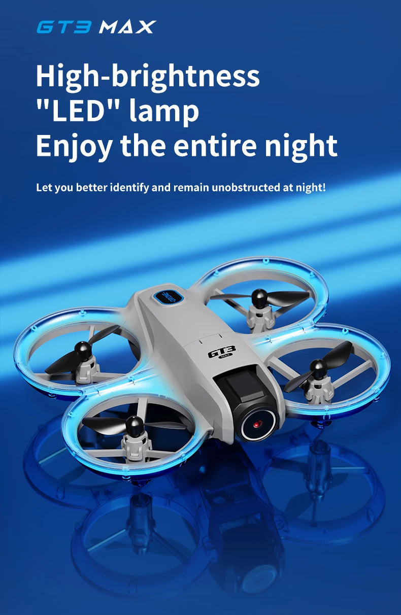 GT3 Max Drone 8K HD Aerial Photography Large Screen Optical Flow Positioning Brushless Intelligent Obstacle Avoidance New