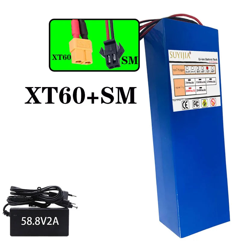 52V 14S4P 20Ah high-capacity21700 lithium-ion battery high-powerdual-port fastcharging suitable for dual-drive electric scooters
