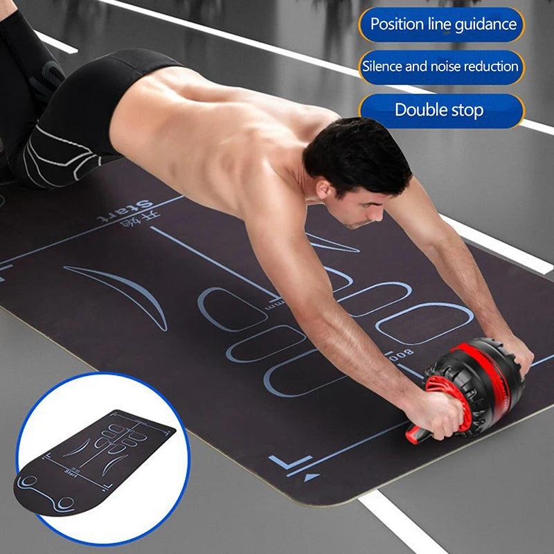 Yoga Mat Non Slip Shock Absorber Thick Kneeling Mat Kneeling Pads Reusable Gym Mat For Women Men Home Pilates Floor Workouts