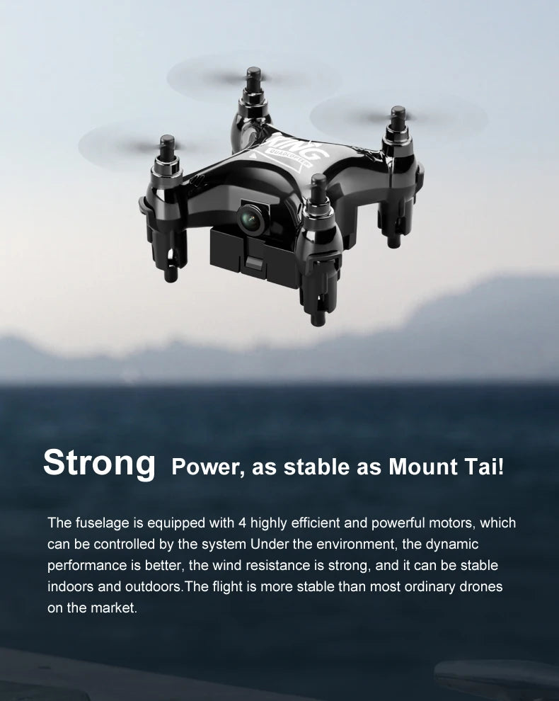 Newest Mini Drone Movie Quality Photography Remote Control Aircraft Aircraft Helicopter Kid Children's Toy Gift