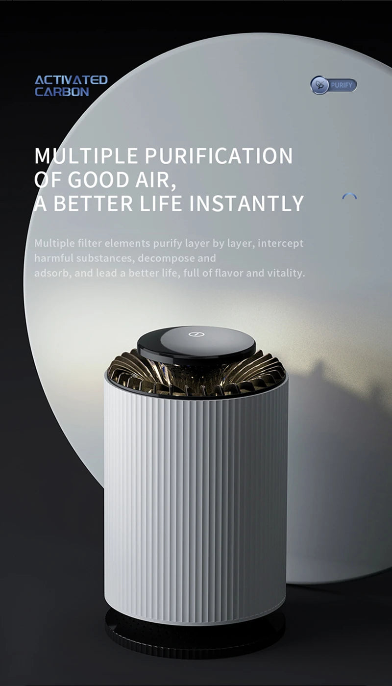 New Air Purifier For Removing Second-hand Smoke Mother And Baby Grade Pet Air Purifier Small Appliances Activated Carbon Filter