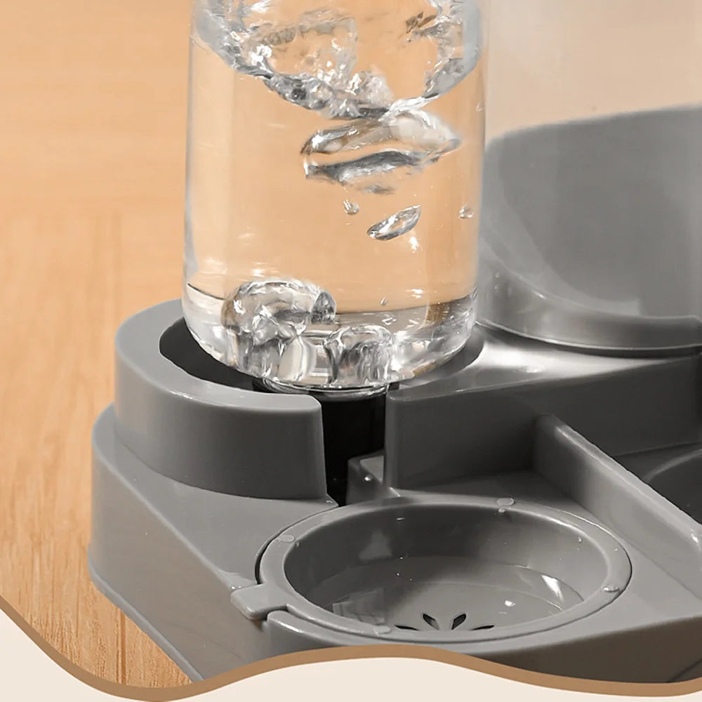 Automatic Pet Bowl for Cats - 2-in-1 Feeder & Water Dispenser, Non-Slip Cat Bowl, Suitable for Cats & Small Dogs,