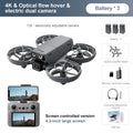 D36 Drone 4K HD Aerial Photography Dual Cameras Screen RC Quadcopter with Dynamic Lighting Optical Flow UAV Toys Gifts