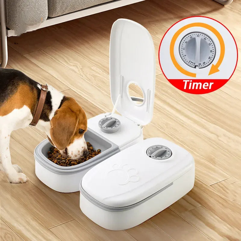 Pet Automatic Timing Feeder Detachable Large Capacity Dog Dry Food Dispenser Smart  Food Feeder Timed for Cats Dogs