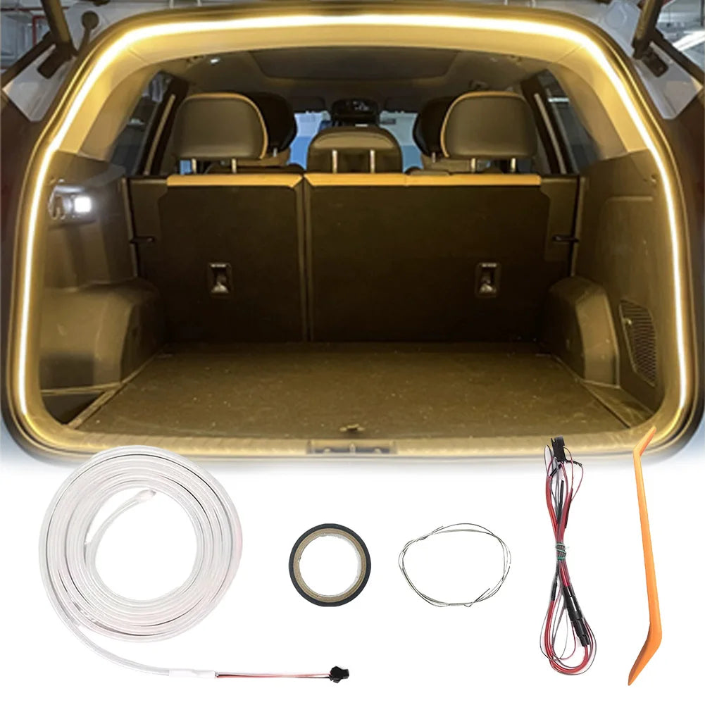 LED Car Trunk Light Strip Self Adhesive Light Strip Auto Sensor Tail Light Strip for Sedan SUV Hatchback Pickup