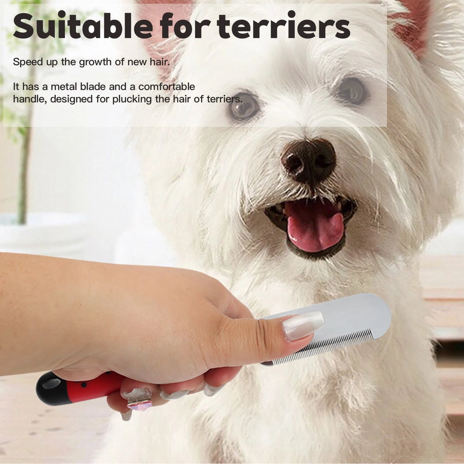 Dog Grooming Tools Dog Comb Pet Grooming Brush Terrier Plucking Knife Pet Hair Beating Knife Scraper Comb Dog Accessories