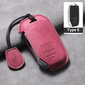 7 Bottons Leather Car Key Case Fob Cover For Kia Carnival K7 2021 2022 Car Remote Key Case Cover Shell Fob Keychian Accessories