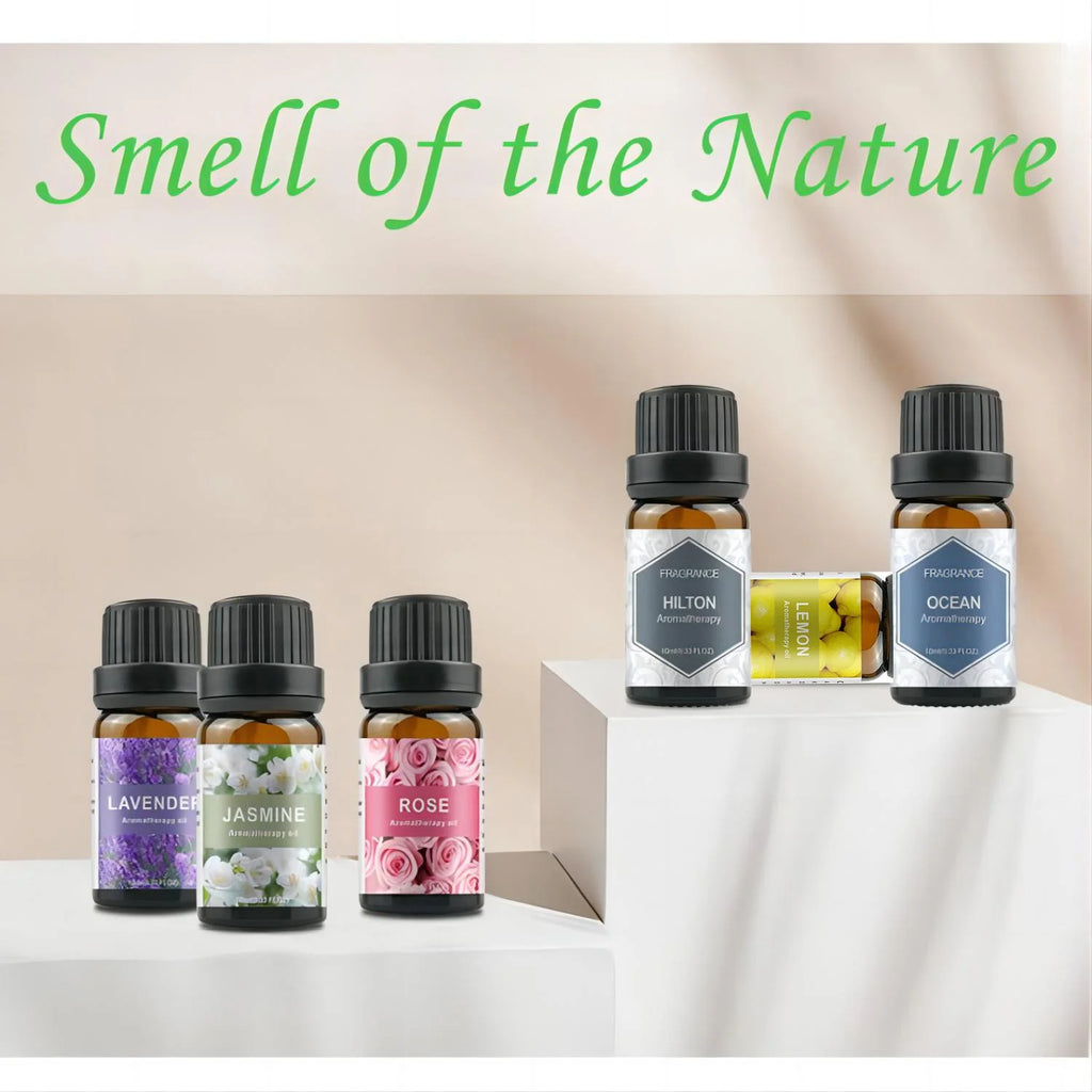 500ML Aroma Diffuser (6 Oils Optional), 5V 2A Essential Oil Aromatherapy Diffuser Humidifier with Remote Control