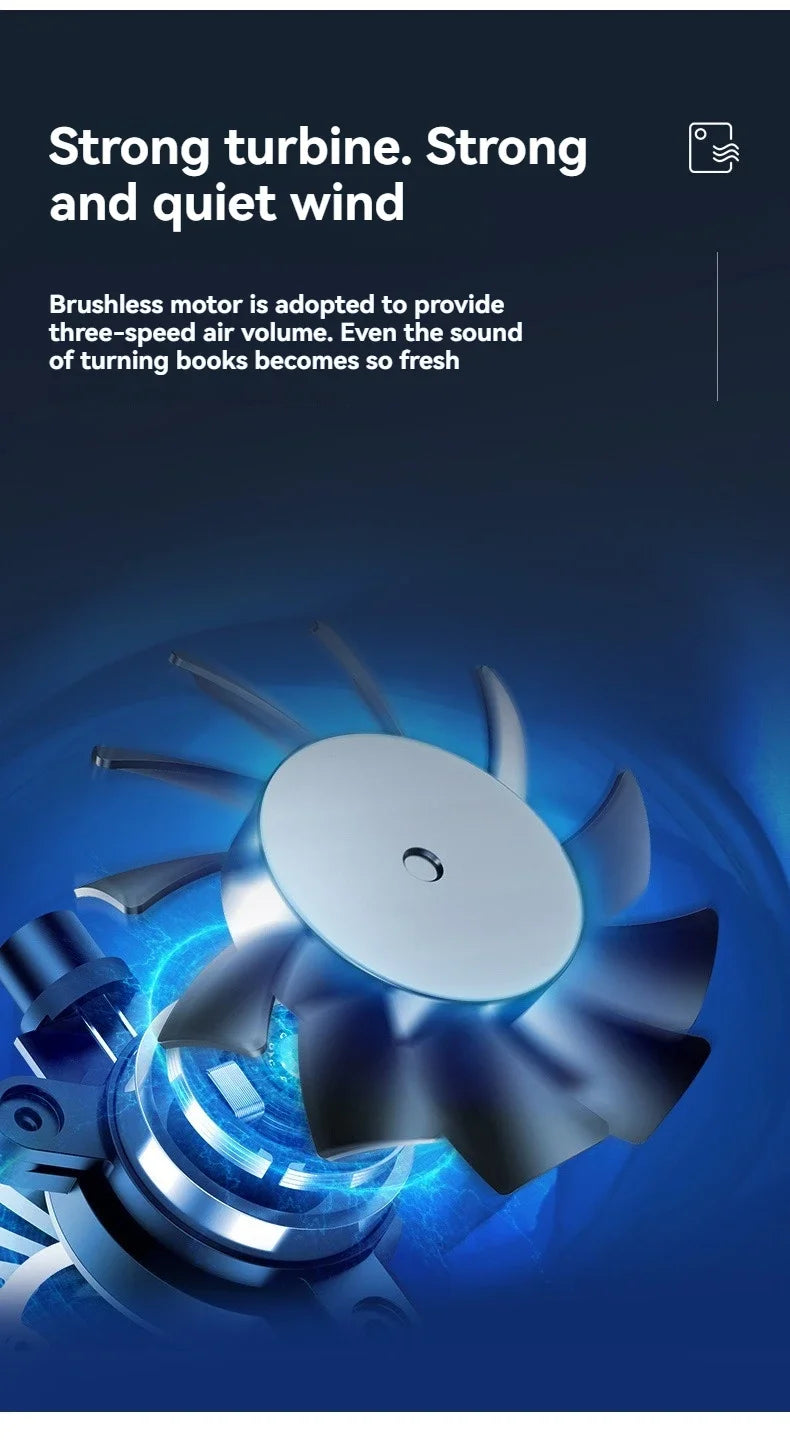 Air purifier indoor household desktop negative ion rechargeable dust removal odor formaldehyde PM2 portable purifier