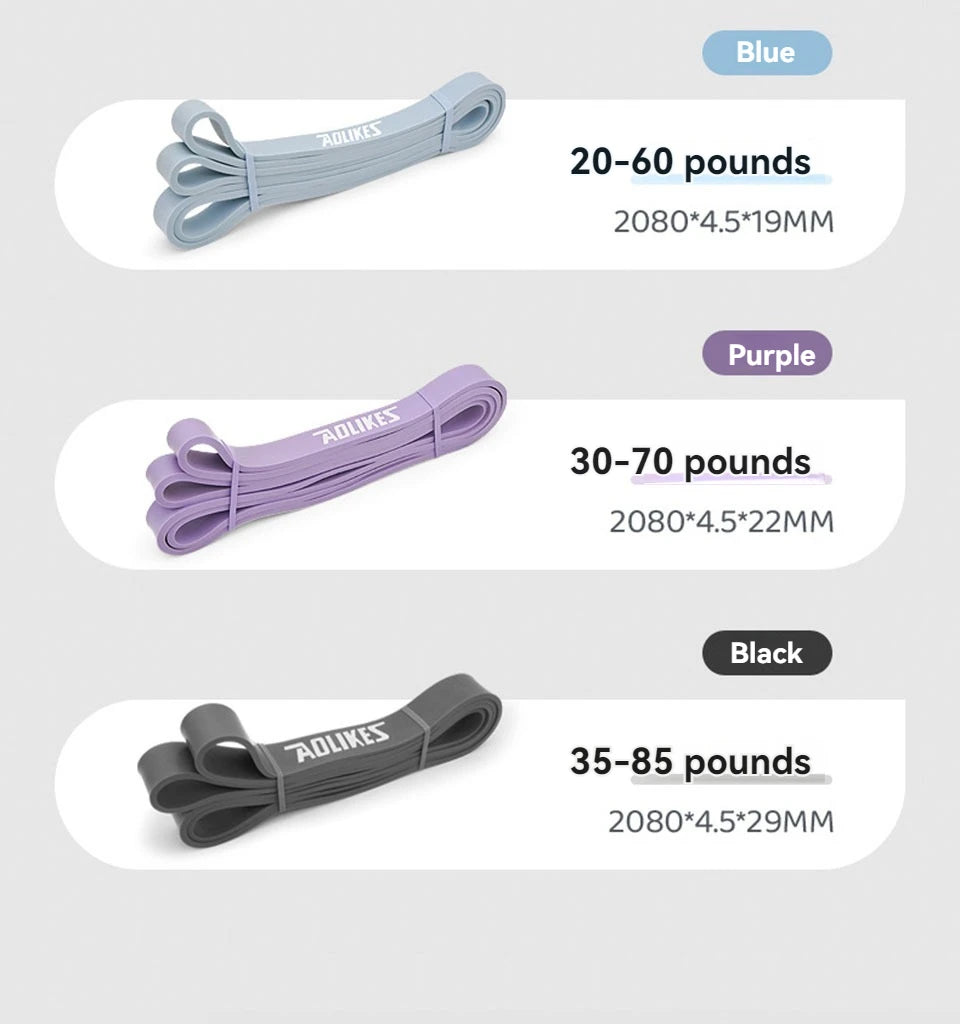 AOLIKES 1PCS Resistance Bands for Working Out, Exercise Bands, Workout Bands, Pull Up Assistance Bands, Long Heavy Stretch Bands