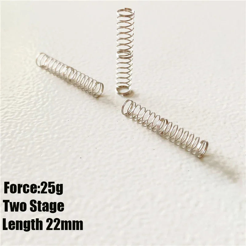 19g 23g 25g Mechanical Keyboard Linear Mx Switch Spring Three Single Stage 22mm Custom Gaming Repair Powerless Spring Gateron