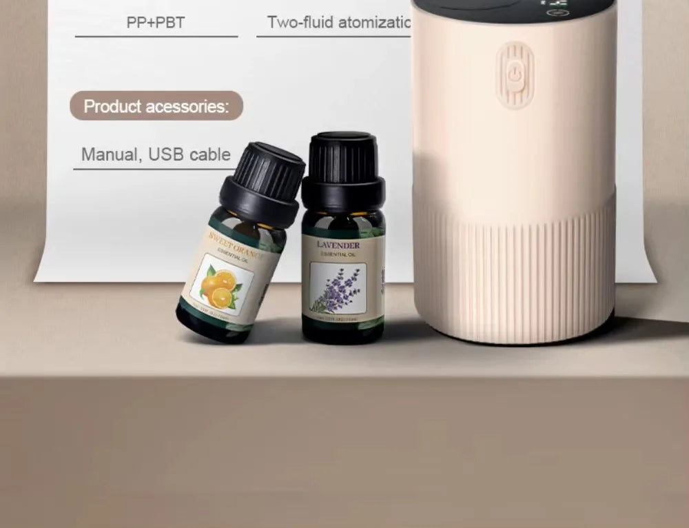 Portable Oil Diffuser Aroma Diffuser Car Air Freshener Electric Essential Oil Diffuser Mini Humidifier Scent Machine For Home