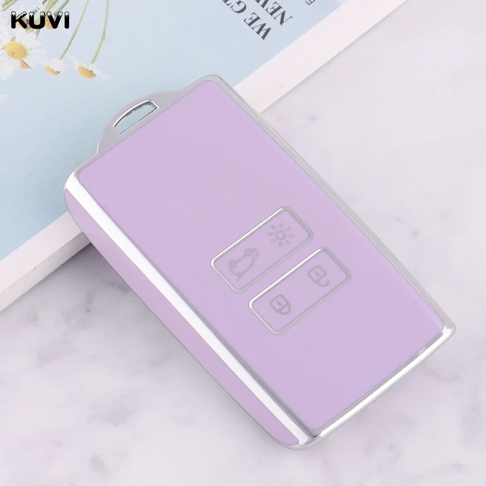 HOT TPU Car Key Cover Case Fob For Renault Captur Megane Talisman Espace Clio Zoe Koleos Scenic 4 Arkana Dacia Sandero Card