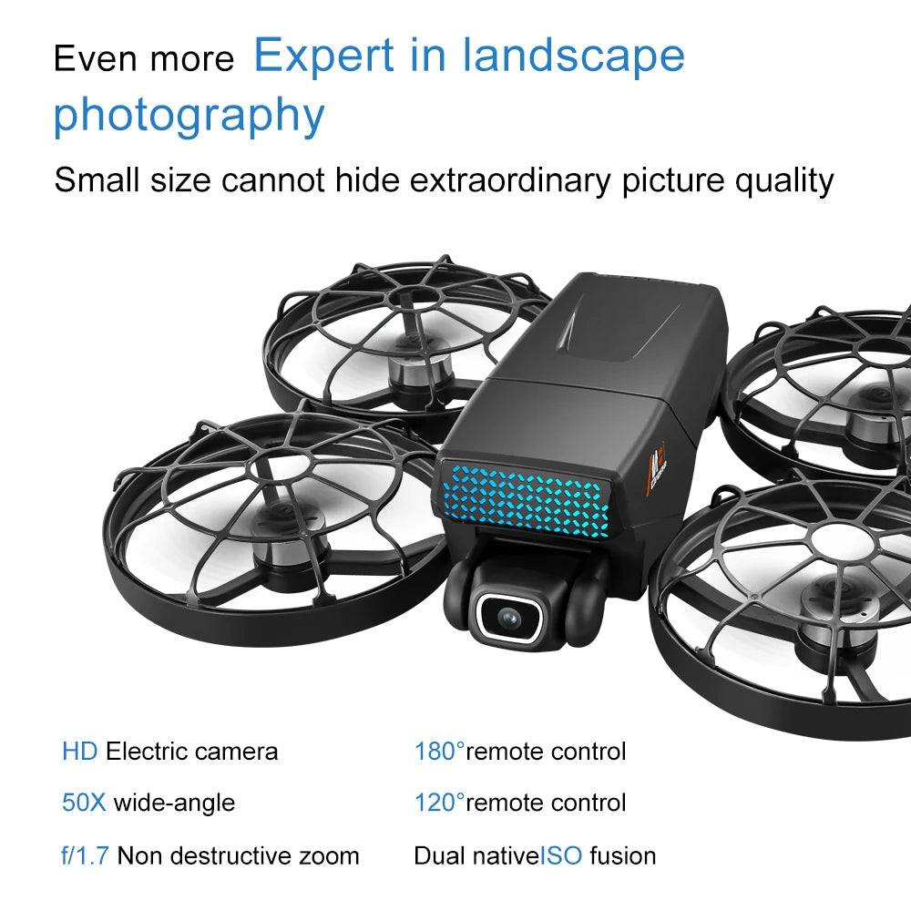 Aerial Photography Drone with 8K Camera -M8 GPS FPV Foldable Quadcopter Follow Me Mode Auto Return 5G WiFi RC Toy Gift for Adult