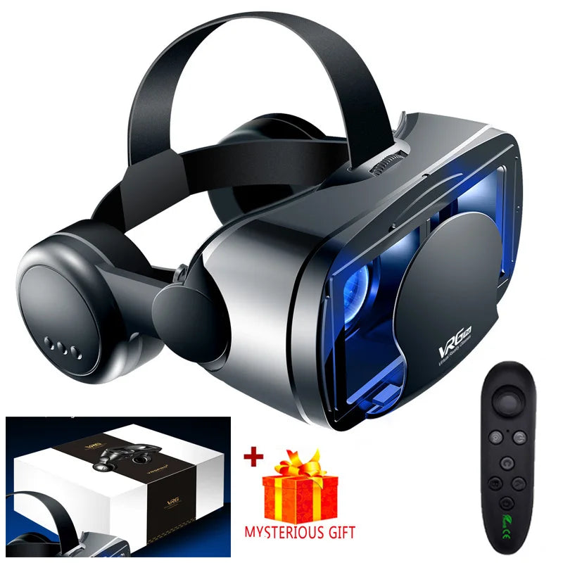 VRG Pro Viar VR Glasses 3D Virtual Reality Headset Helmet Goggles Device Lenses For Smartphone Phone Smart Hedset Gogle Children