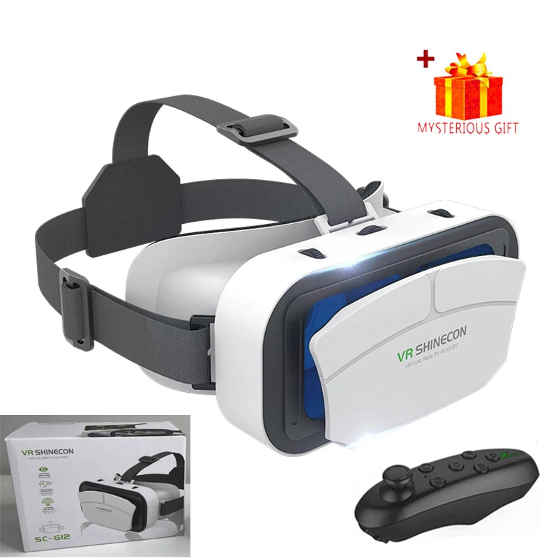 Virtual Reality VR Glasses Headset Viar Devices 3D Helmet Lenses Smart Goggles For Phone Smartphones Cell Viewer Mobile Game Set