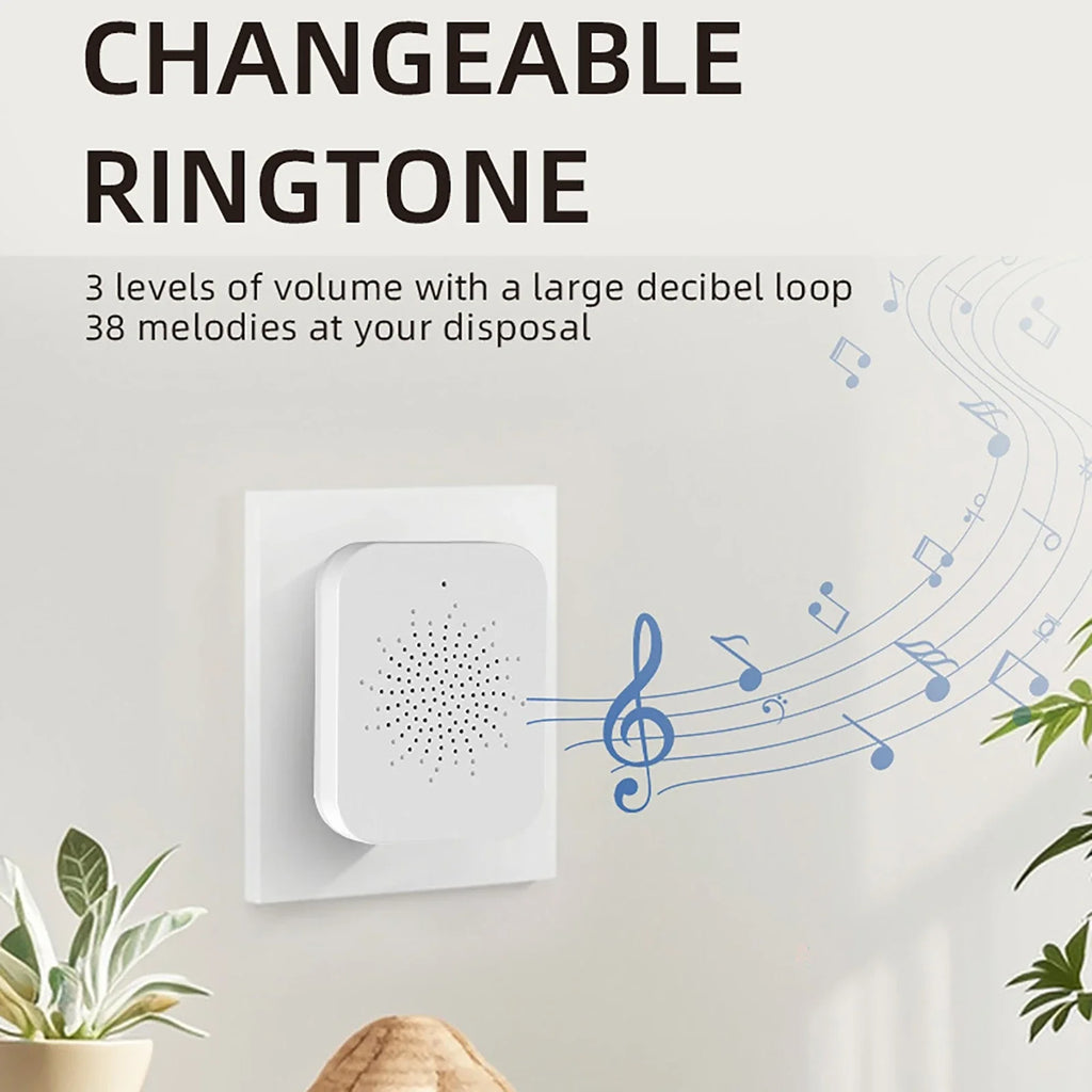 Wireless Doorbells with Solar Cover Camera High Definition Intelligent Video Door Bell Waterproof Smart Home Intercom Video Bell