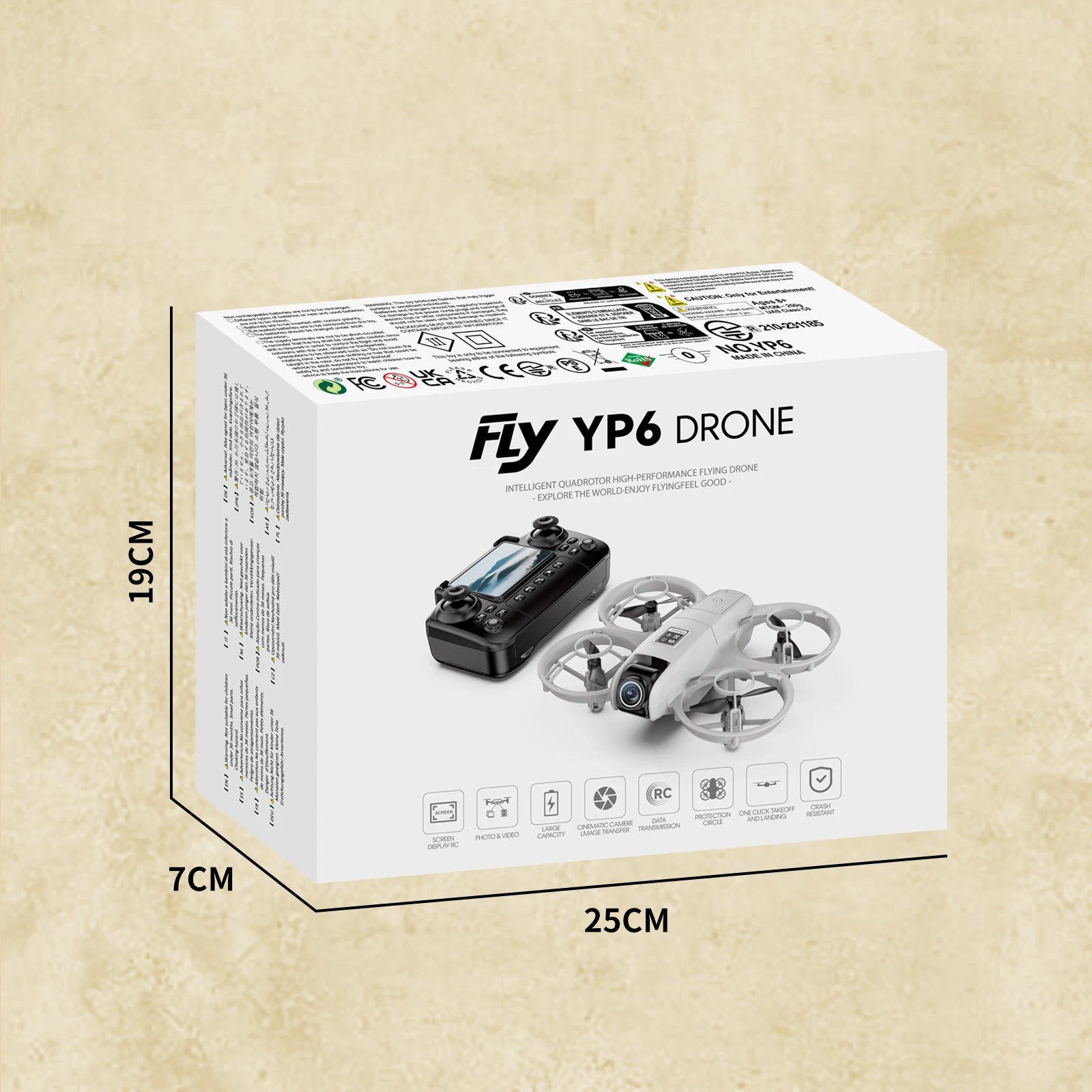 2026New Dual Camera Drone YP6 Aerial Photography Aircraft 5GWIFI Brushless Motor Remote Control Optical Flow Hover Aircraft Gift