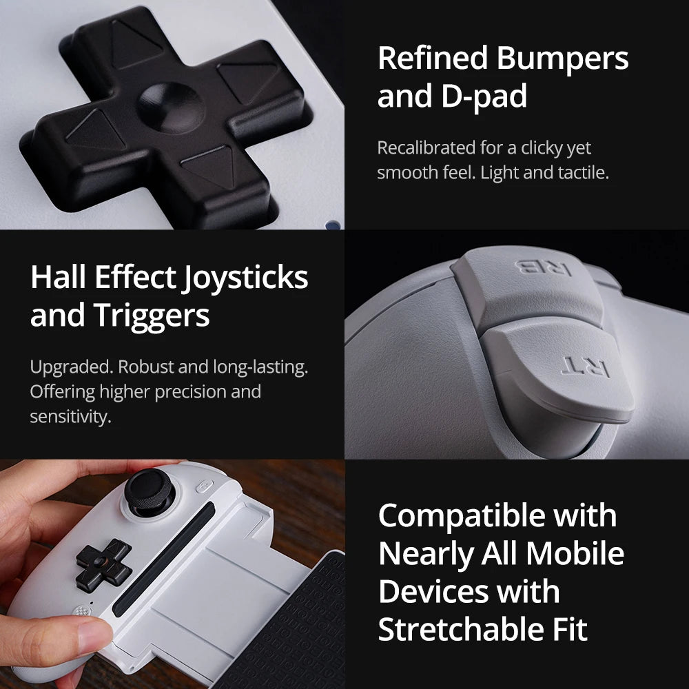8BitDo Ultimate Mobile Gaming Controller - XBOX Edition - with Hall Effect Joysticks and Hall Triggers