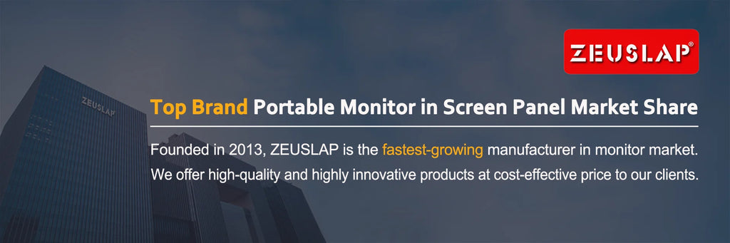 ZEUSLAP 13.3inch OLED Anti-glare Touch Portable Monitor for DeX Phone, Switch, PS5, Laptop PC Second Display with Kickstand
